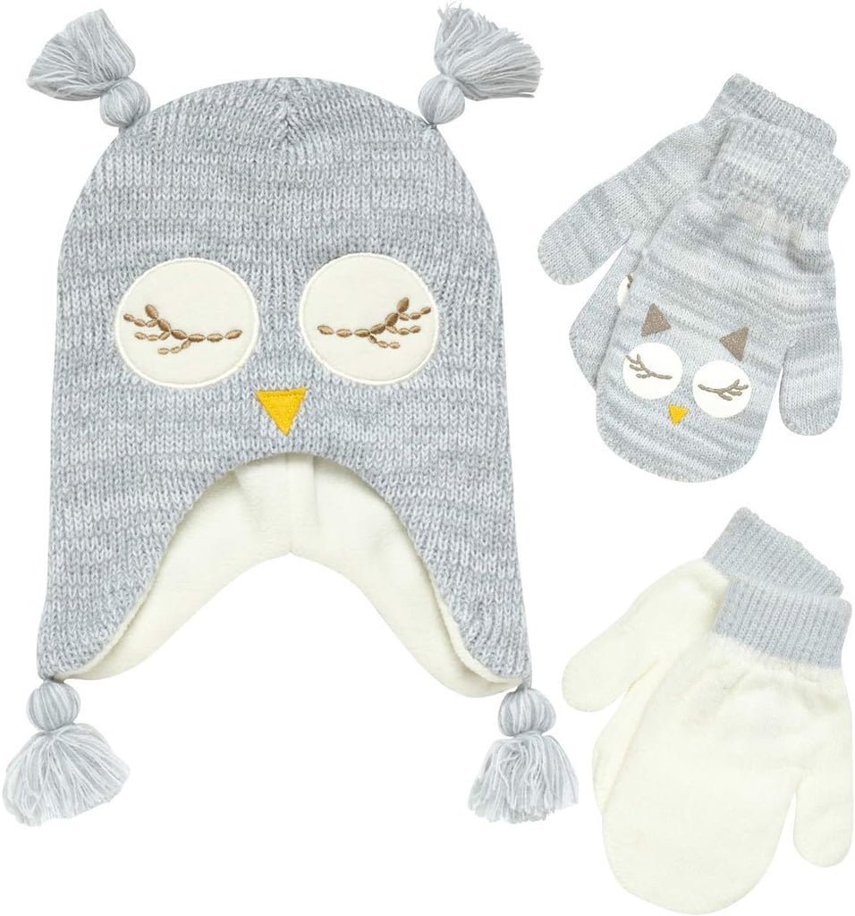 Adorable Critter Winter Hat & Mittens - FunMomCoolKid