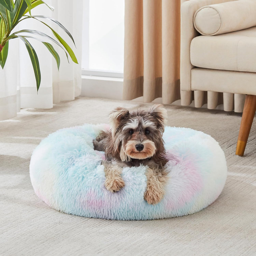 FurryCalm Donut Pet Bed - FunMomCoolKid