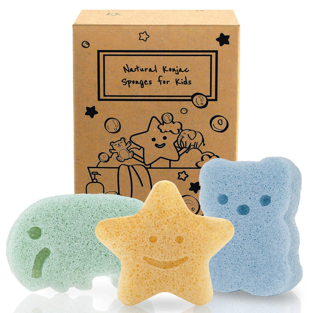 Konjac Baby Bath Sponges - FunMomCoolKid