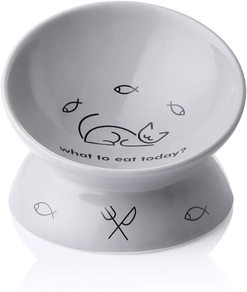 Ceramic Raised Cat Bowls - FunMomCoolKid