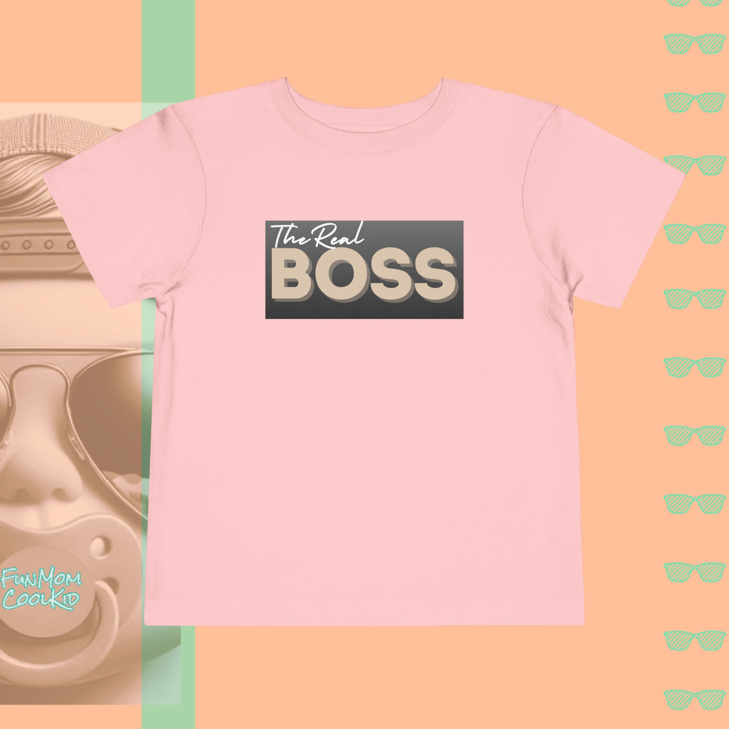 The Real Boss | Toddler Short Sleeve Tee - FunMomCoolKid