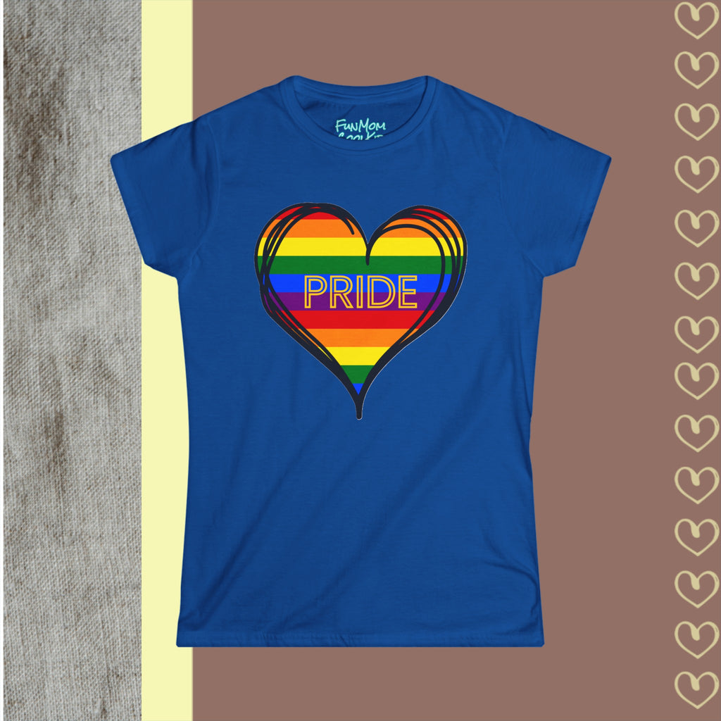 PRIDE | Women's Softstyle Tee - FunMomCoolKid