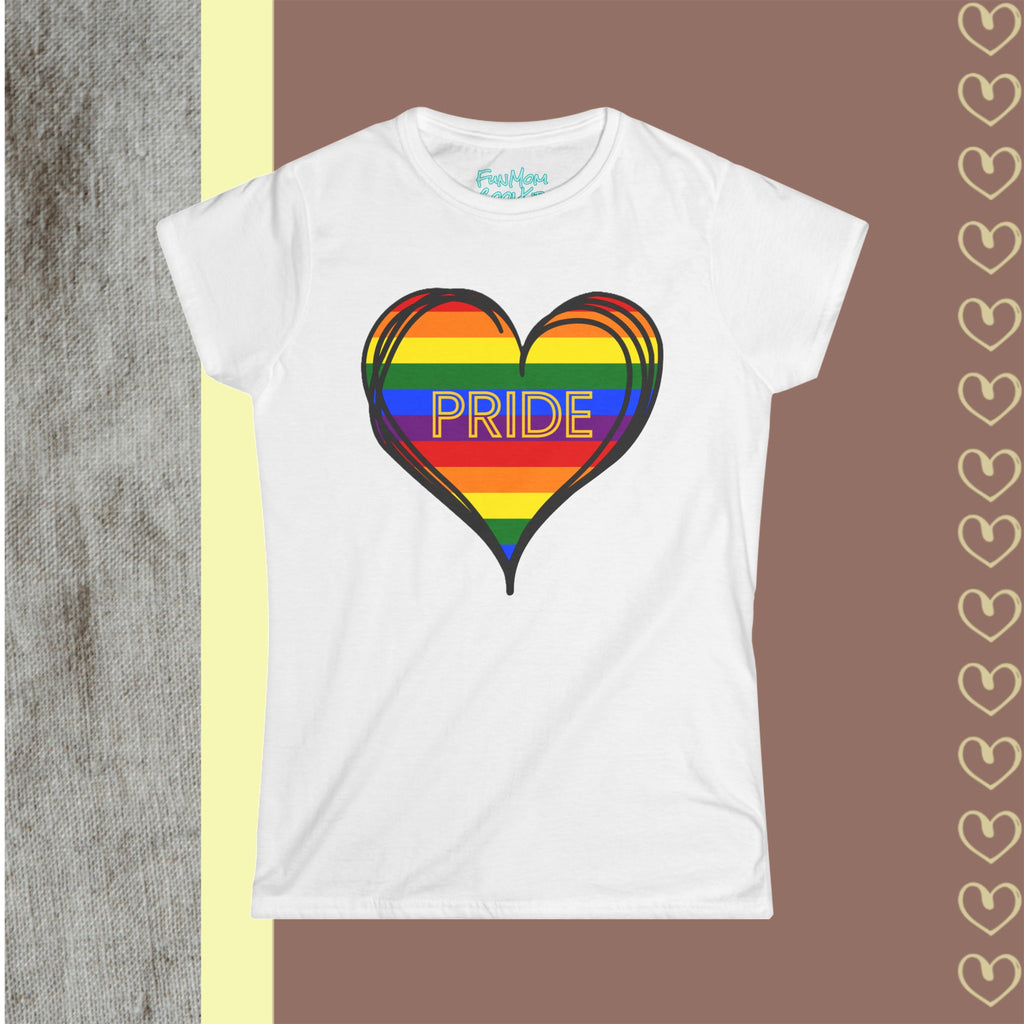 PRIDE | Women's Softstyle Tee - FunMomCoolKid