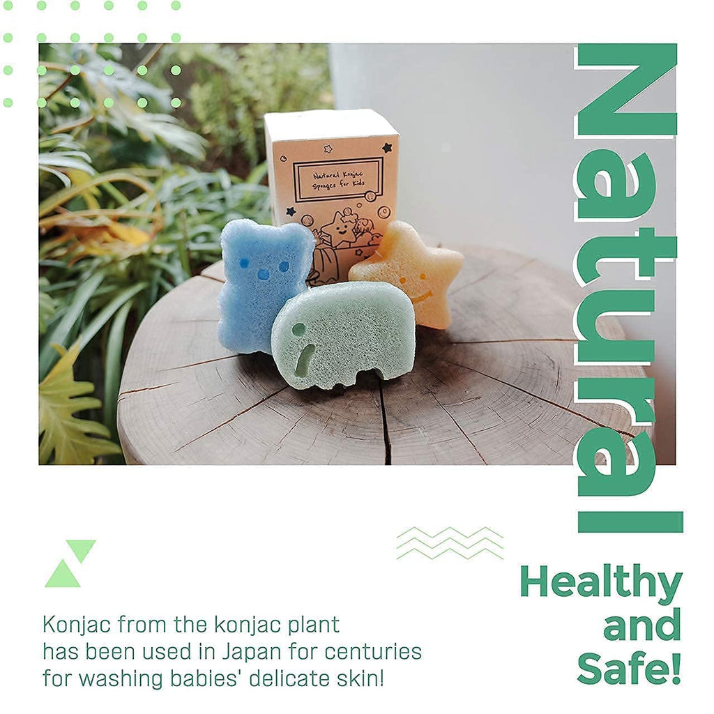 Konjac Baby Bath Sponges - FunMomCoolKid