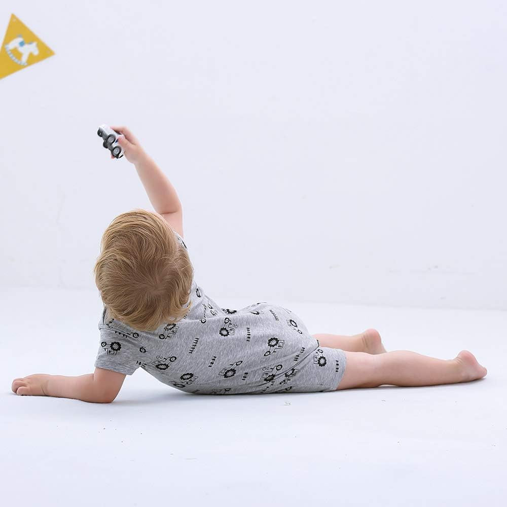 Rocket and Star Summer Rompers - FunMomCoolKid