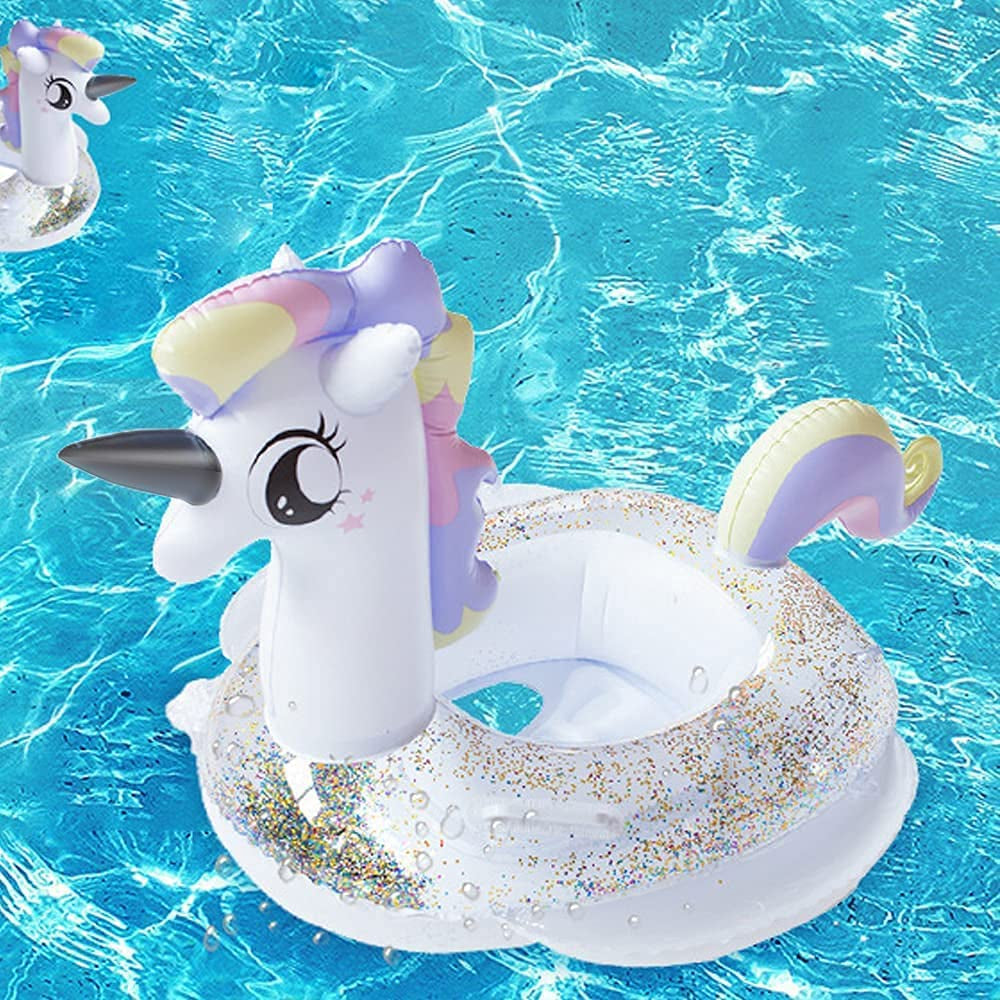 Sparkle Unicorn Toddler Pool Float - FunMomCoolKid