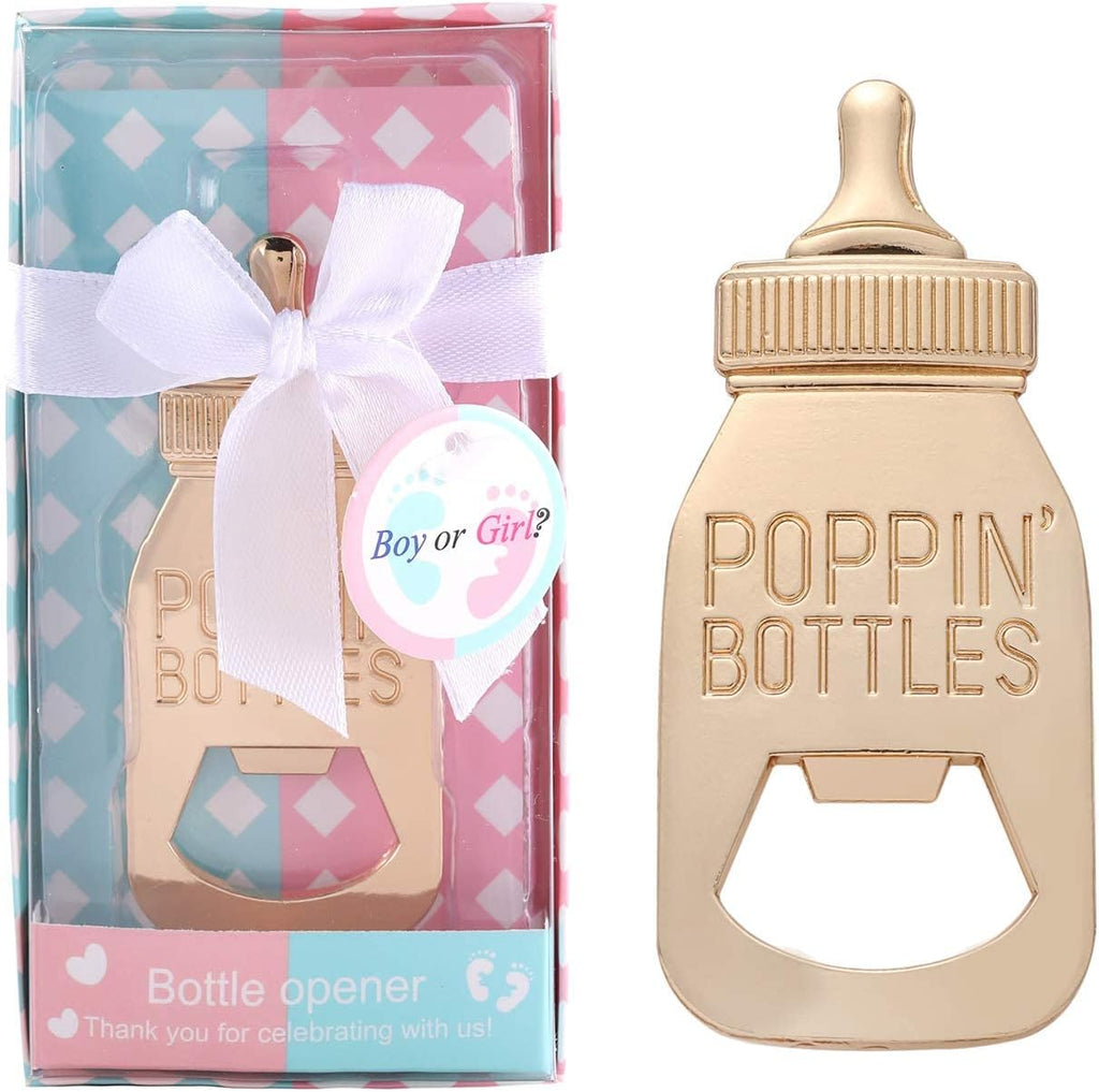 Rose Gold Baby Shower Bottle Opener - FunMomCoolKid