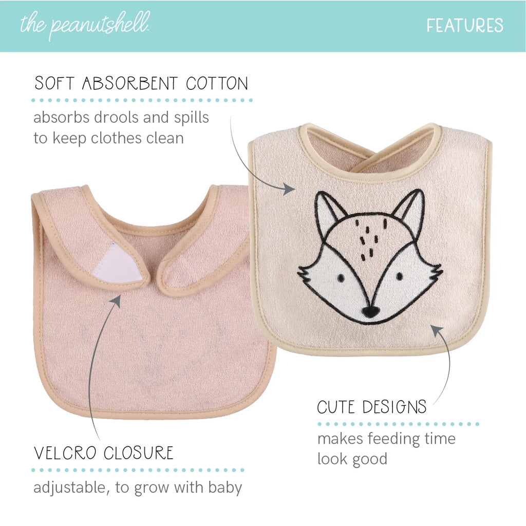 Peanutshell Unisex Baby Bibs Pack - FunMomCoolKid