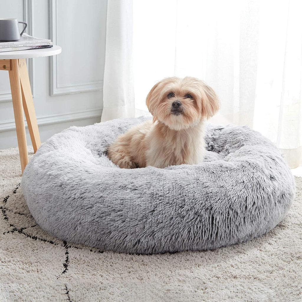 FurryCalm Donut Pet Bed - FunMomCoolKid