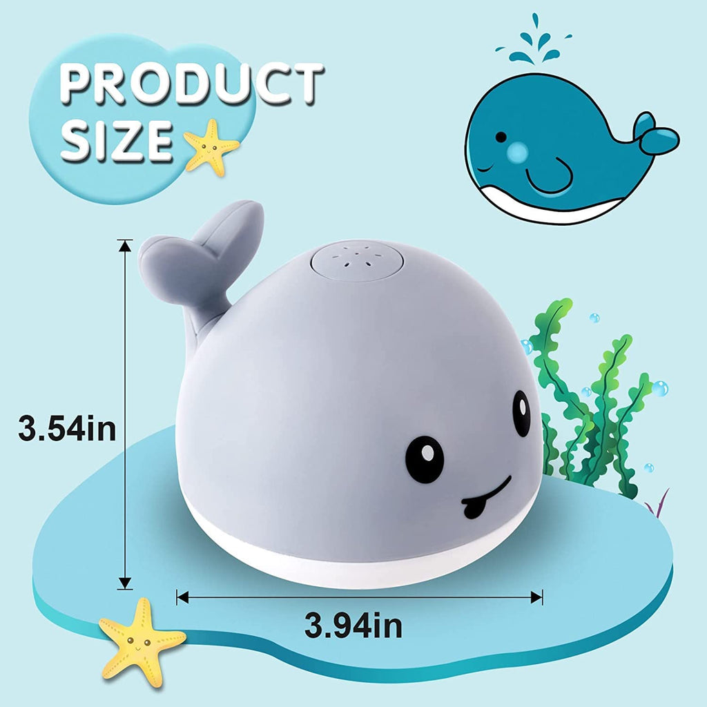 SparkleSplash Whale Bath Toy - FunMomCoolKid