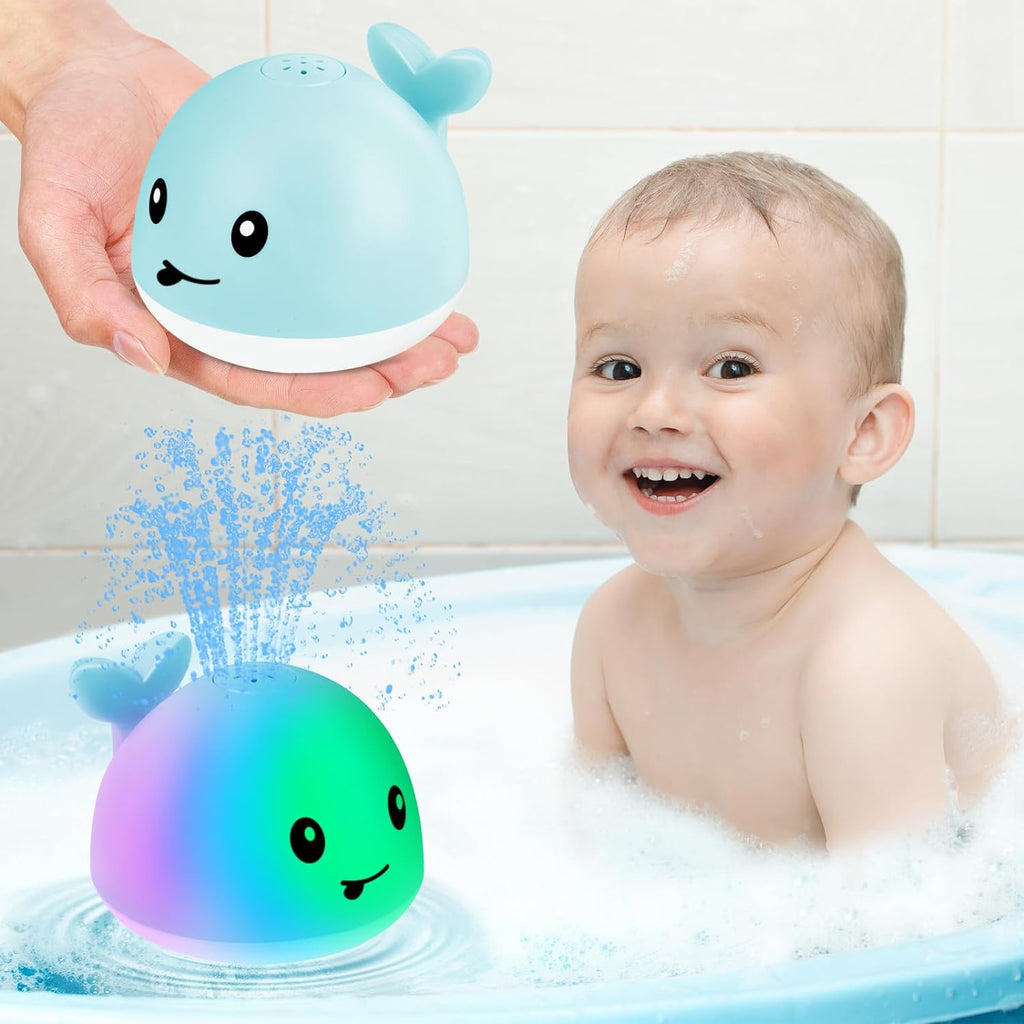 SparkleSplash Whale Bath Toy - FunMomCoolKid