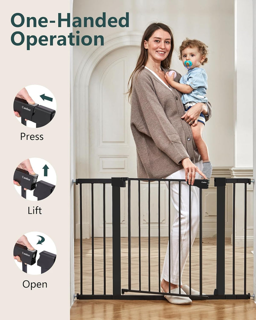 Cumbor Safety Baby and Pet Gate - FunMomCoolKid