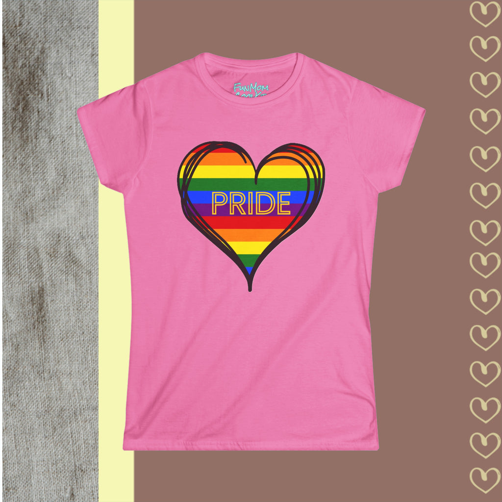 PRIDE | Women's Softstyle Tee - FunMomCoolKid