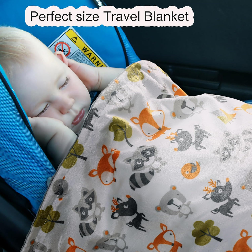 Fox & Bear Baby Blanket - FunMomCoolKid