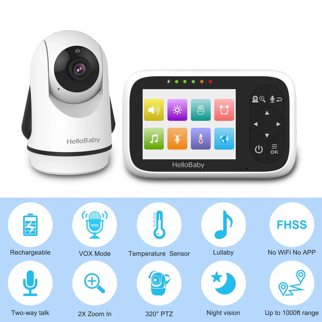 Hellobaby Secure Baby Monitor - FunMomCoolKid