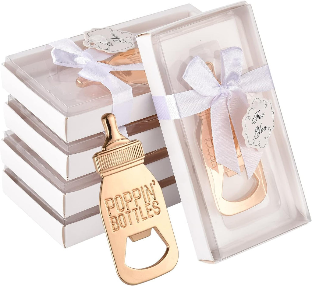 Rose Gold Baby Shower Bottle Opener - FunMomCoolKid