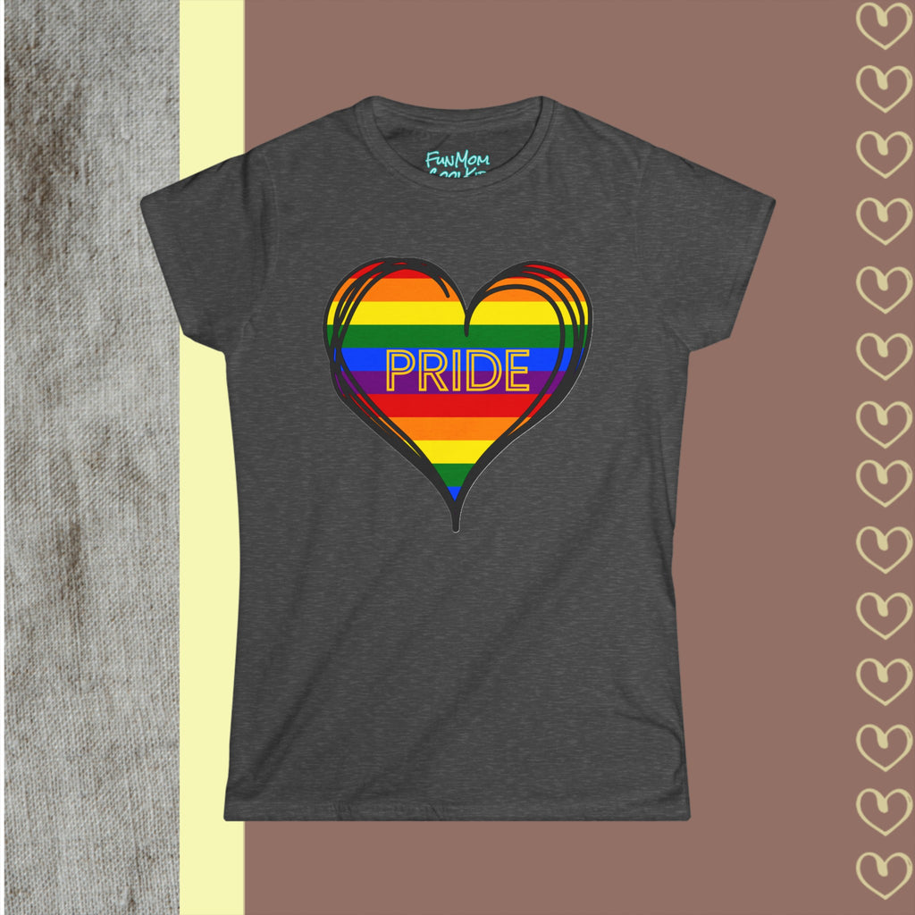 PRIDE | Women's Softstyle Tee - FunMomCoolKid