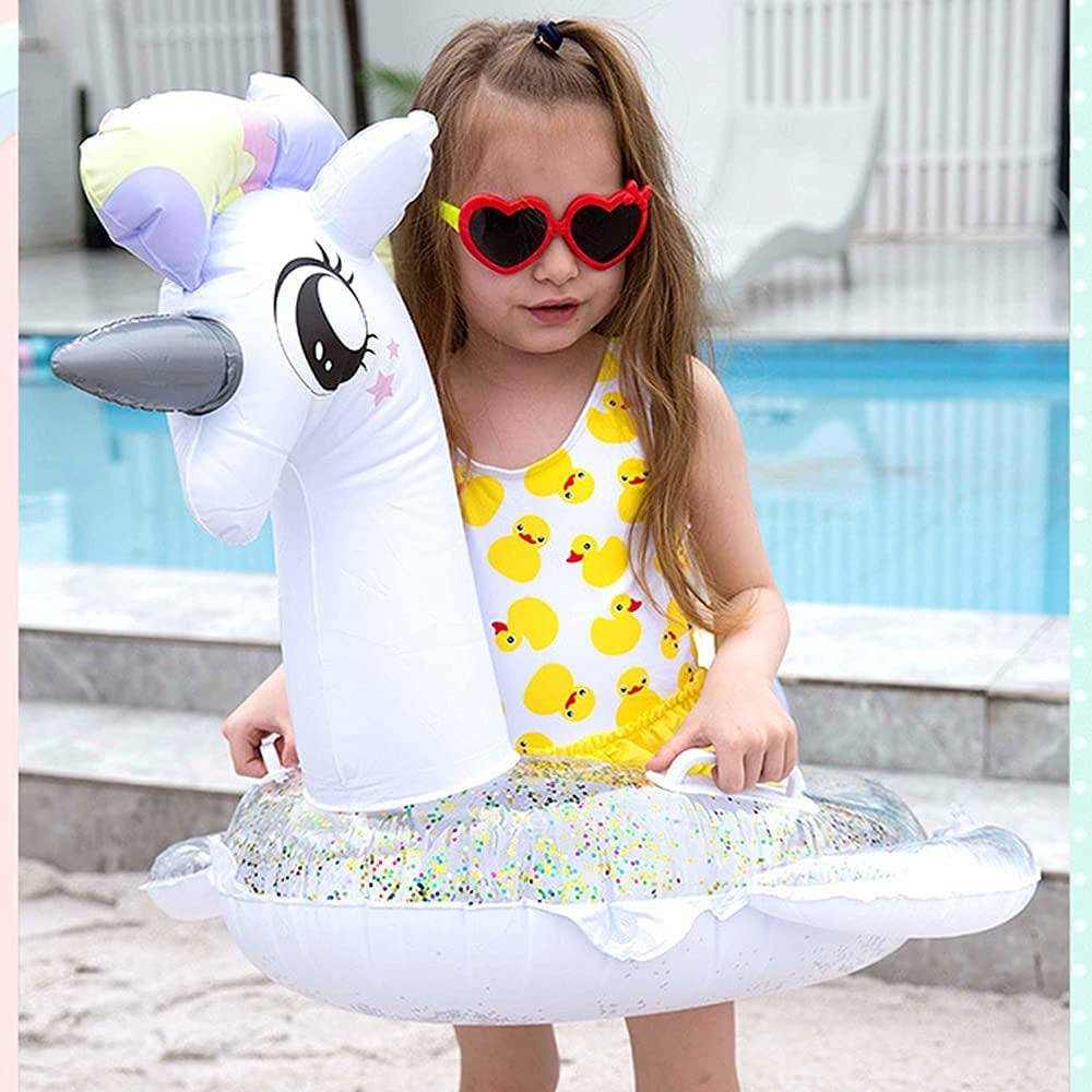 Sparkle Unicorn Toddler Pool Float - FunMomCoolKid