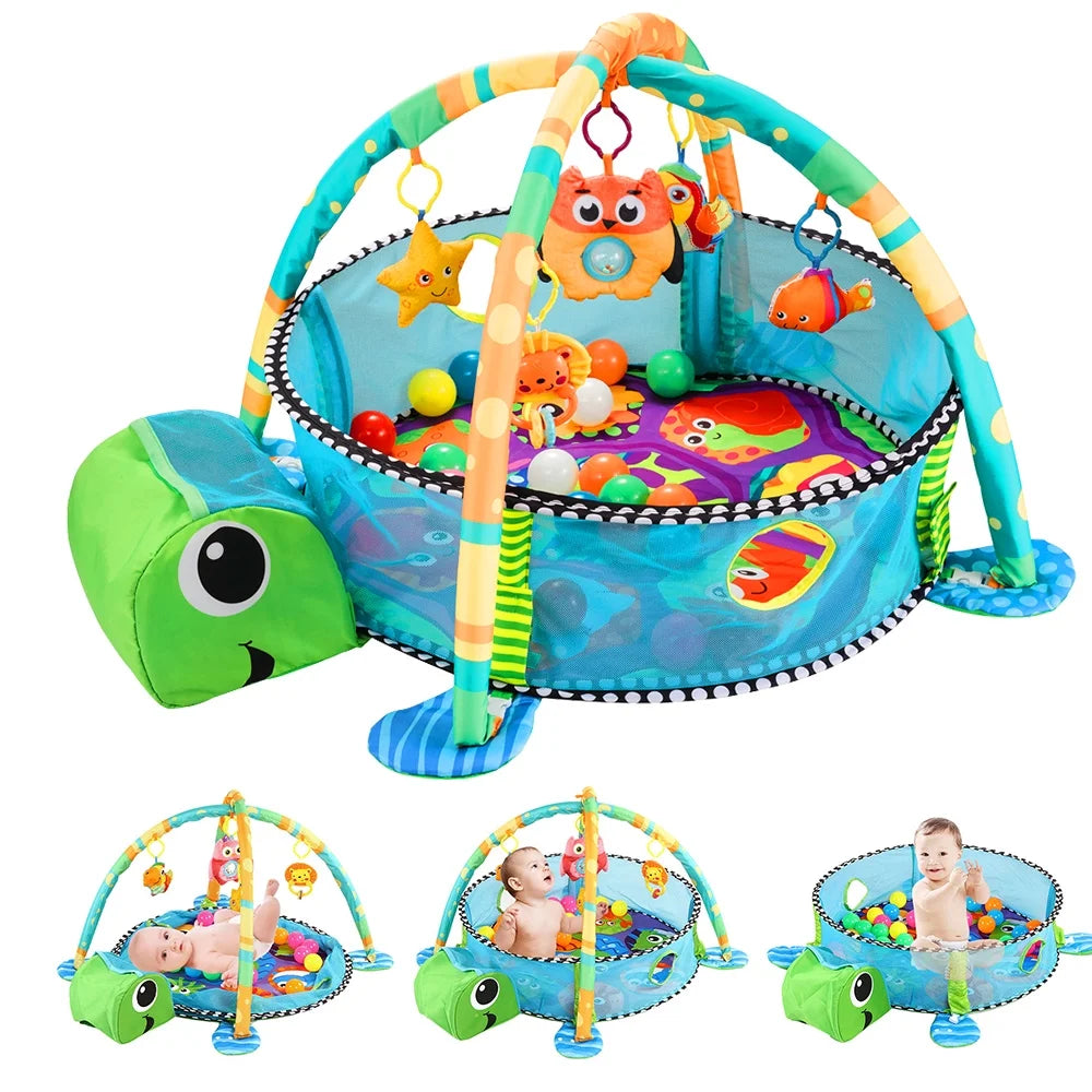 3-in-1 Turtle Fun Baby Play Mat - FunMomCoolKid