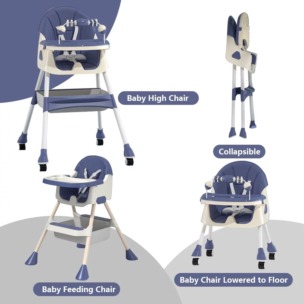 Adjustable Baby Highchair - FunMomCoolKid