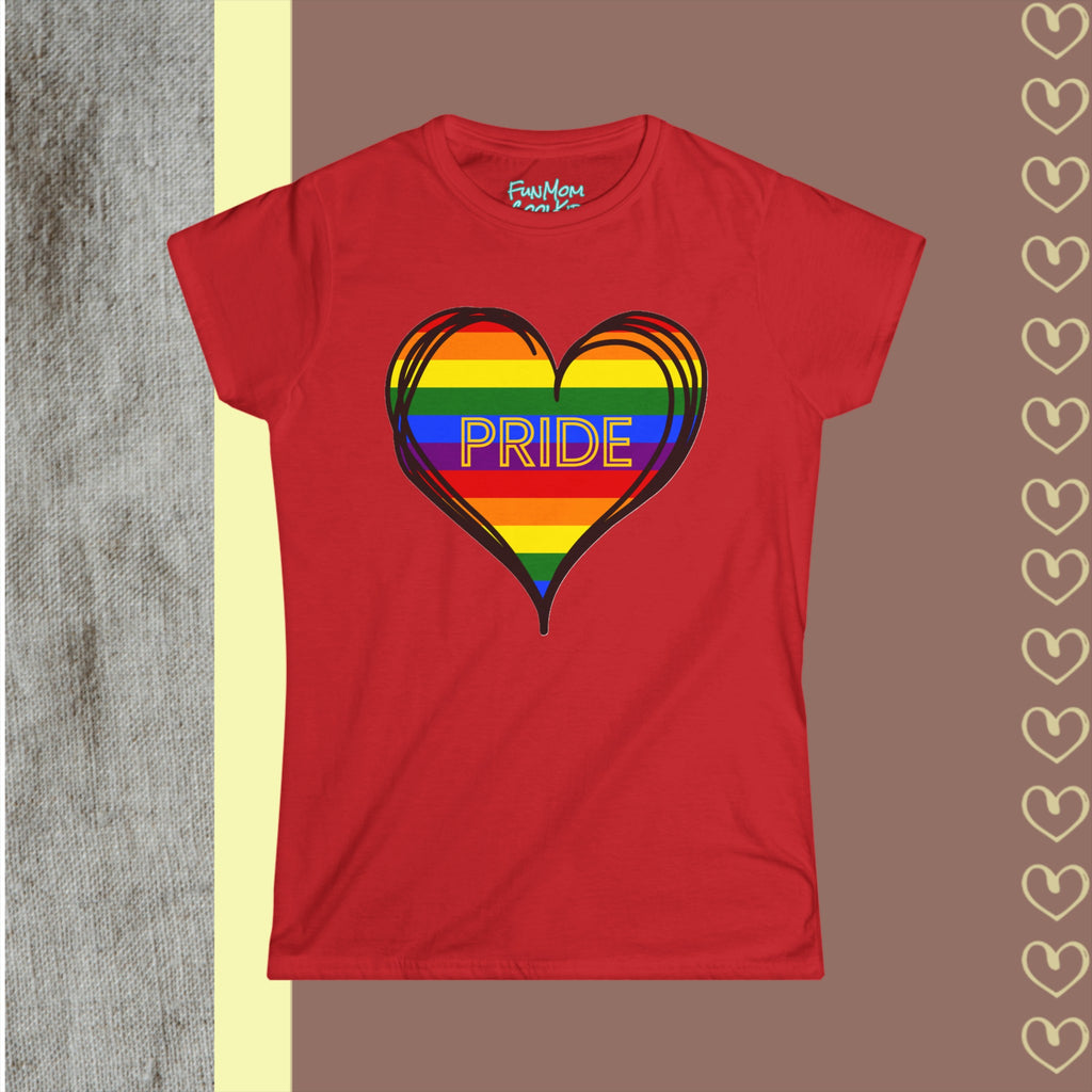 PRIDE | Women's Softstyle Tee - FunMomCoolKid