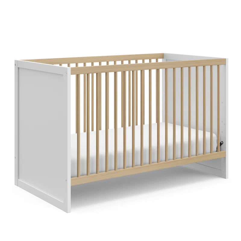 2 Piece Nursery Furniture Set: 3-in-1 Convertible Crib and Rocker - FunMomCoolKid