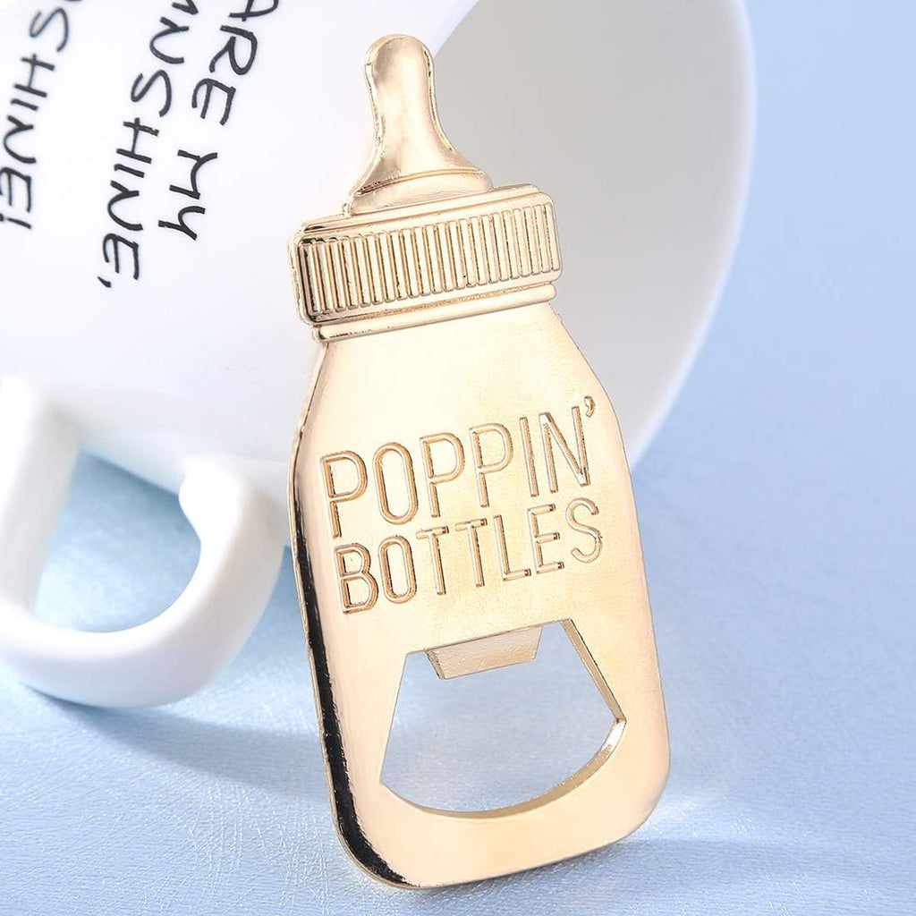 Rose Gold Baby Shower Bottle Opener - FunMomCoolKid