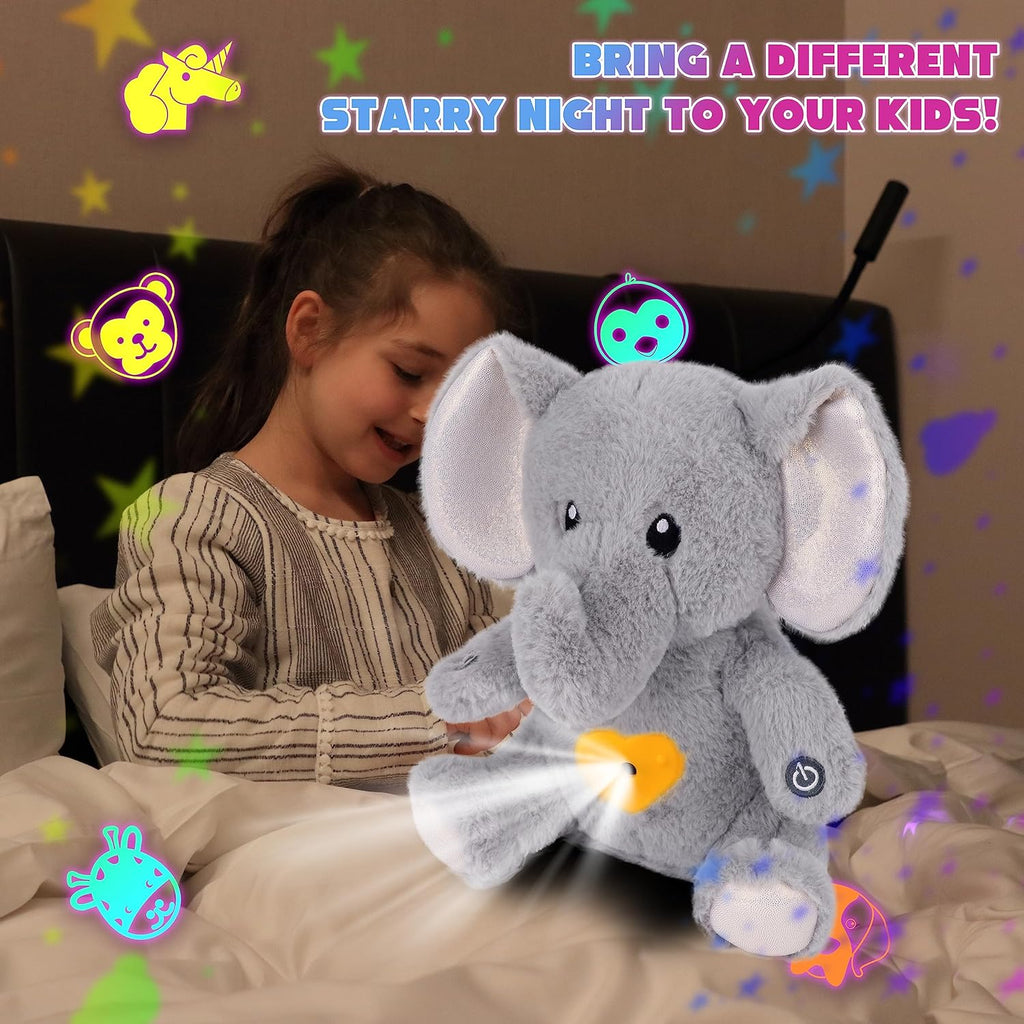 Starry Night Elephant Plush Light - FunMomCoolKid