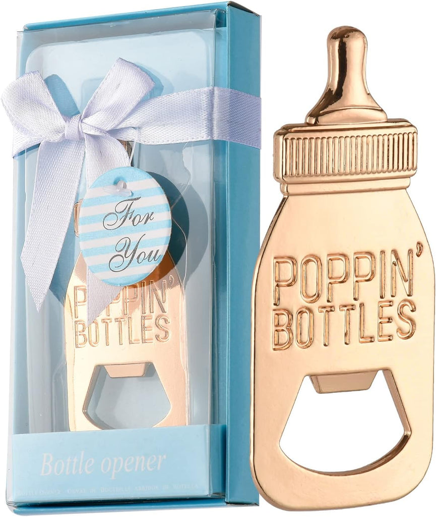 Rose Gold Baby Shower Bottle Opener - FunMomCoolKid