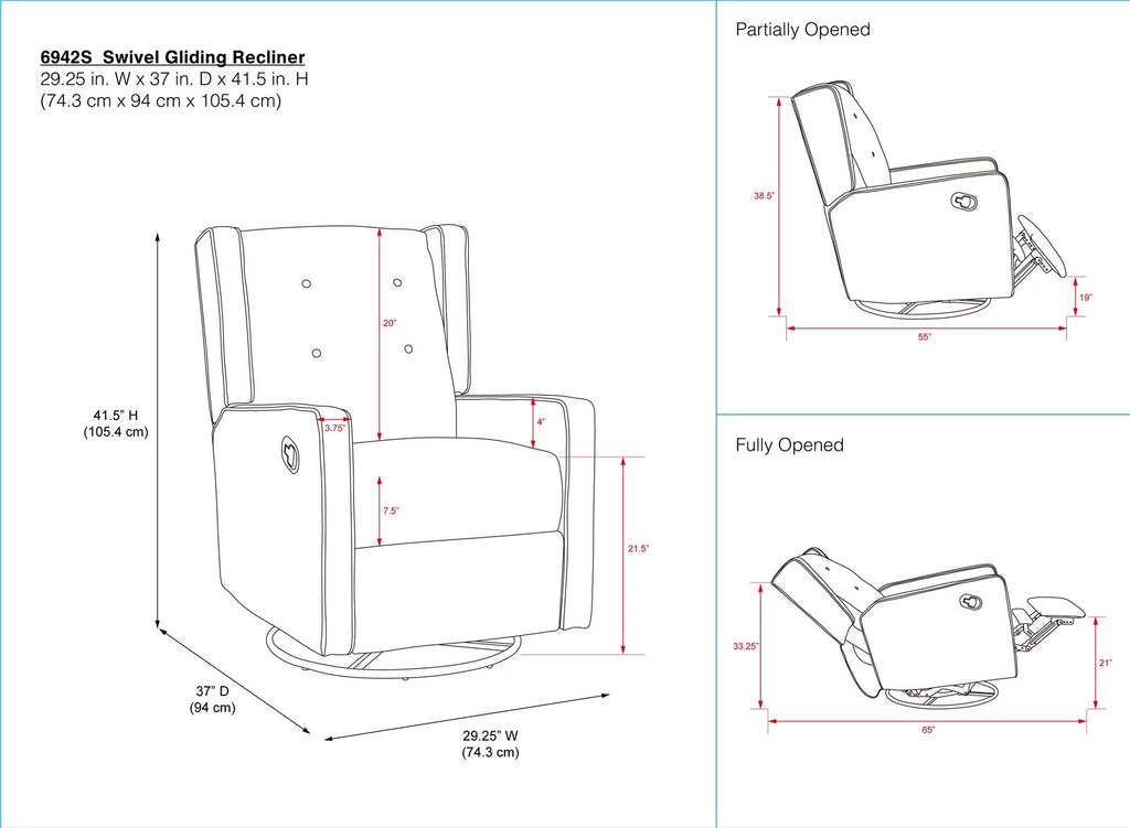 Mikayla Nursery Recliner - FunMomCoolKid