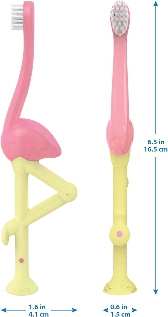 Flamingo Toddler Toothbrush - FunMomCoolKid