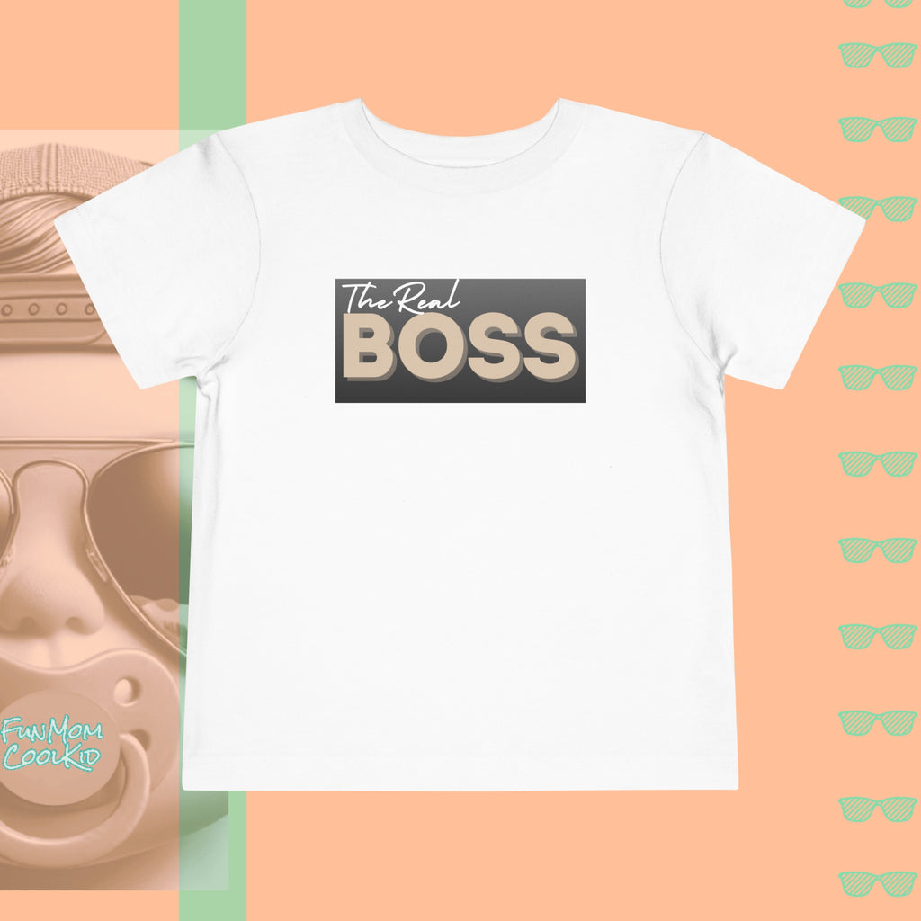 The Real Boss | Toddler Short Sleeve Tee - FunMomCoolKid