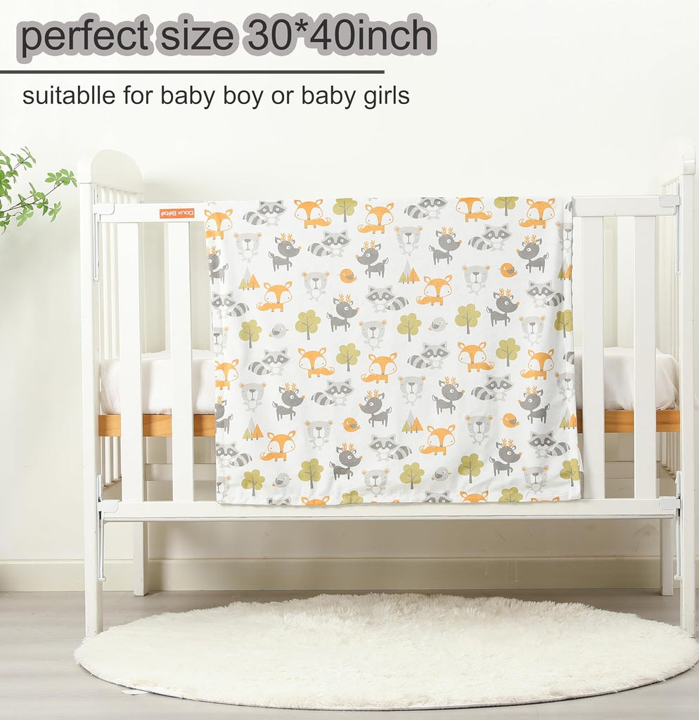 Fox & Bear Baby Blanket - FunMomCoolKid