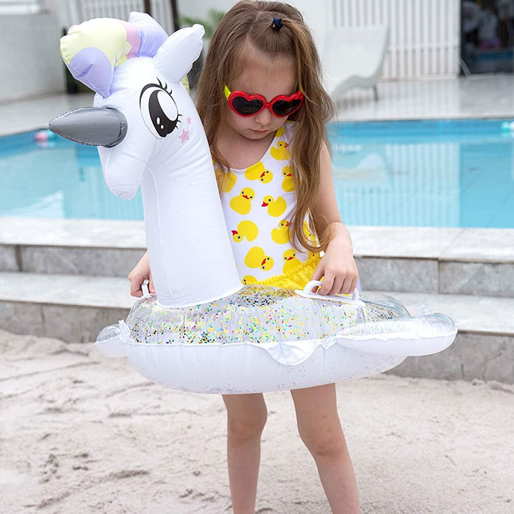 Sparkle Unicorn Toddler Pool Float - FunMomCoolKid