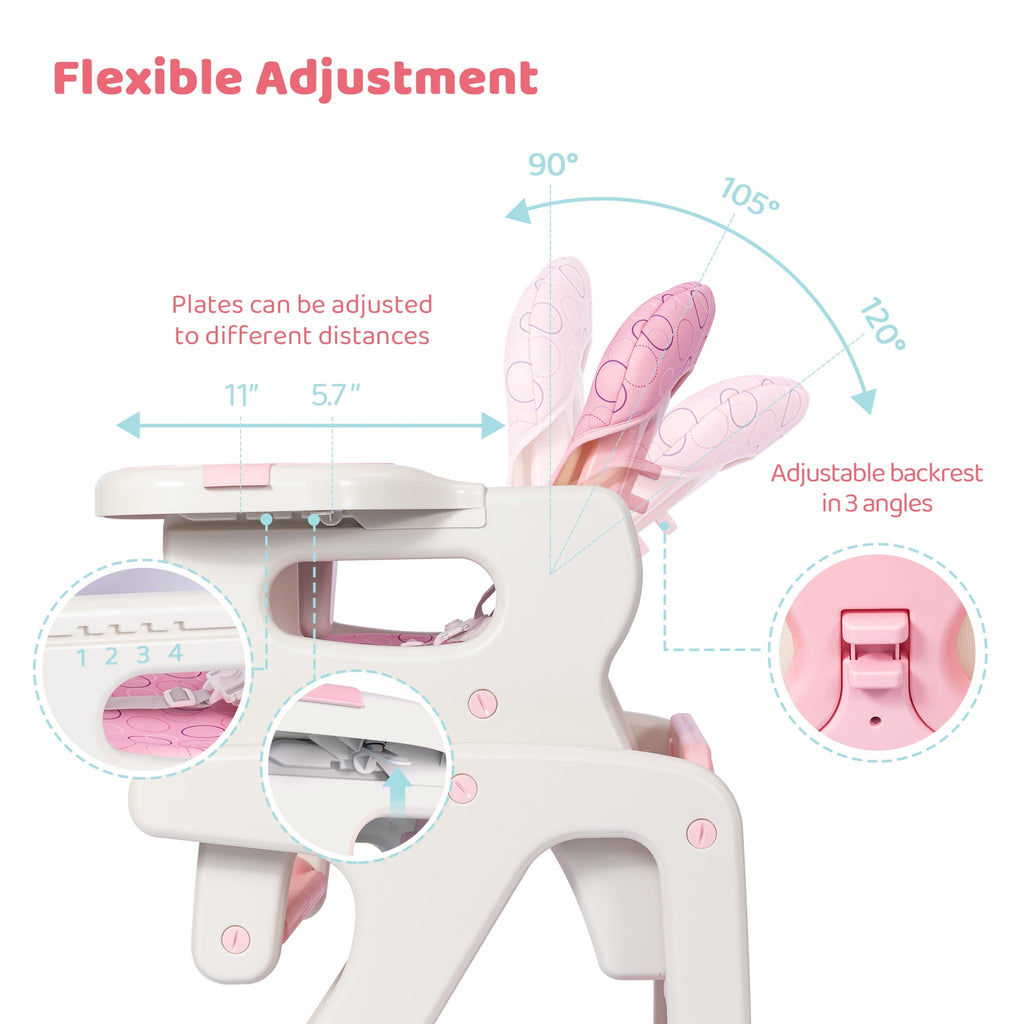 3-in-1 Convertible Baby Highchair Booster - FunMomCoolKid