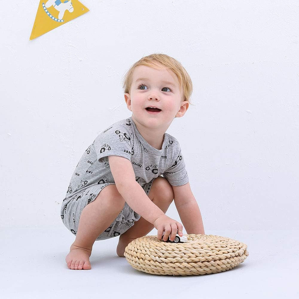 Rocket and Star Summer Rompers - FunMomCoolKid