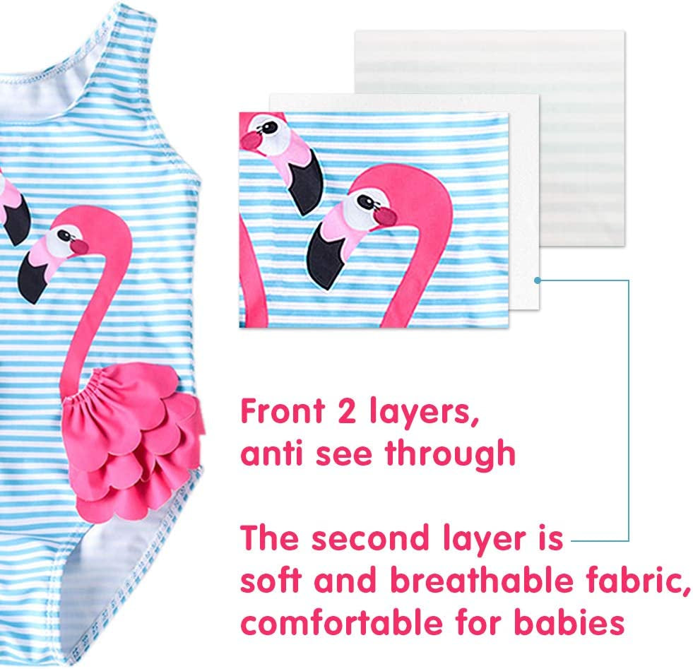 Flamingo Toddler Swimsuit - FunMomCoolKid