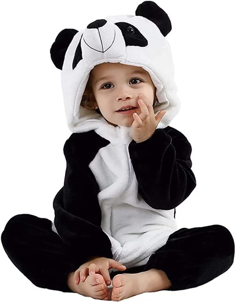 Fluffy Animal Baby Romper | Cow, Tiger, Panda, or Unicorn - FunMomCoolKid