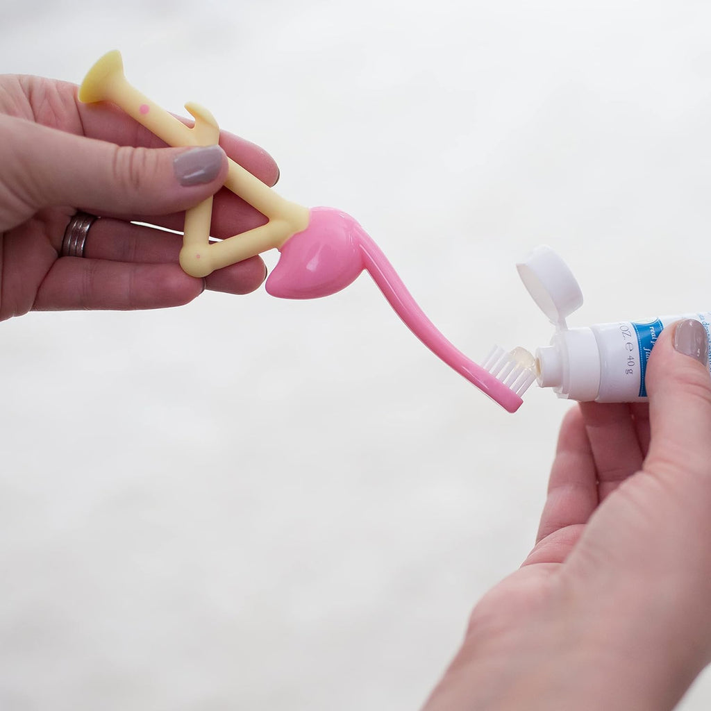 Flamingo Toddler Toothbrush - FunMomCoolKid