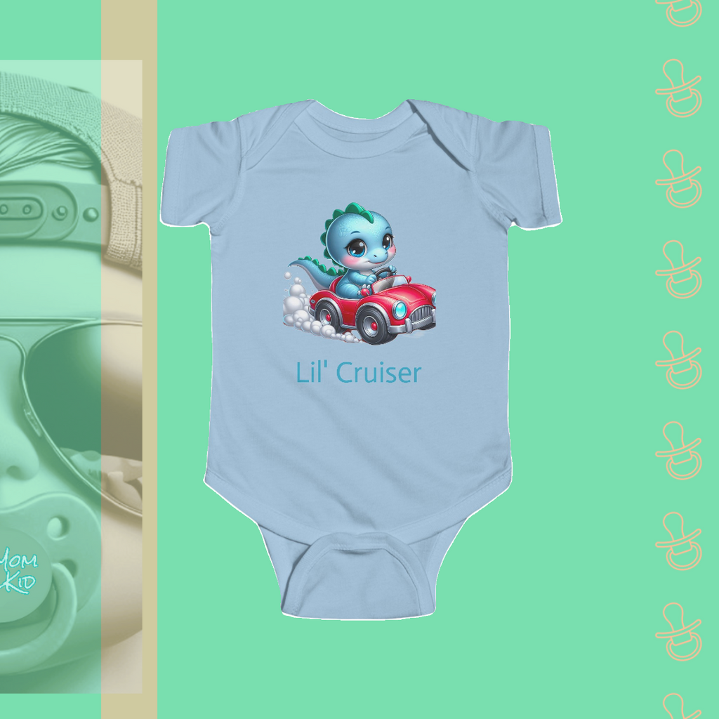 Dino Lil' Cruiser | Infant Bodysuit - FunMomCoolKid