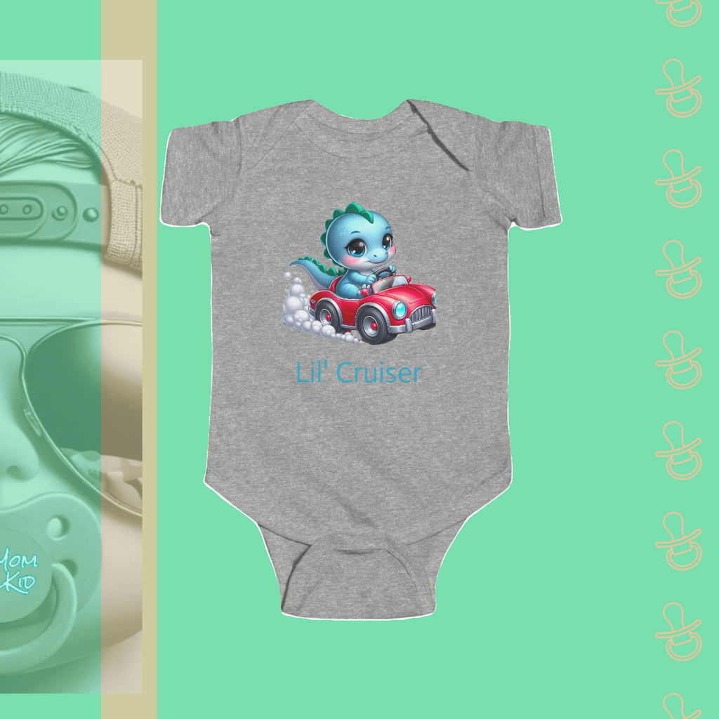 Dino Lil' Cruiser | Infant Bodysuit - FunMomCoolKid