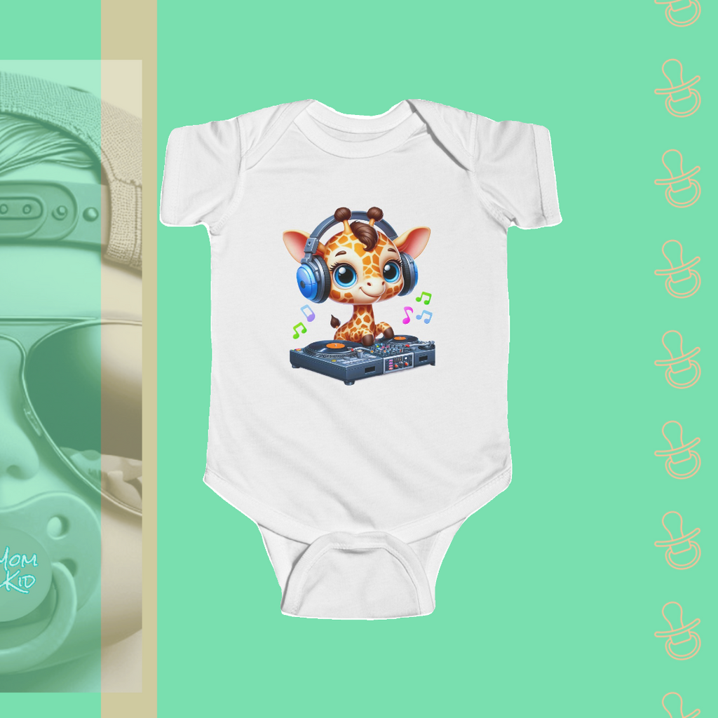 Giraffe DJ | Infant Bodysuit - FunMomCoolKid