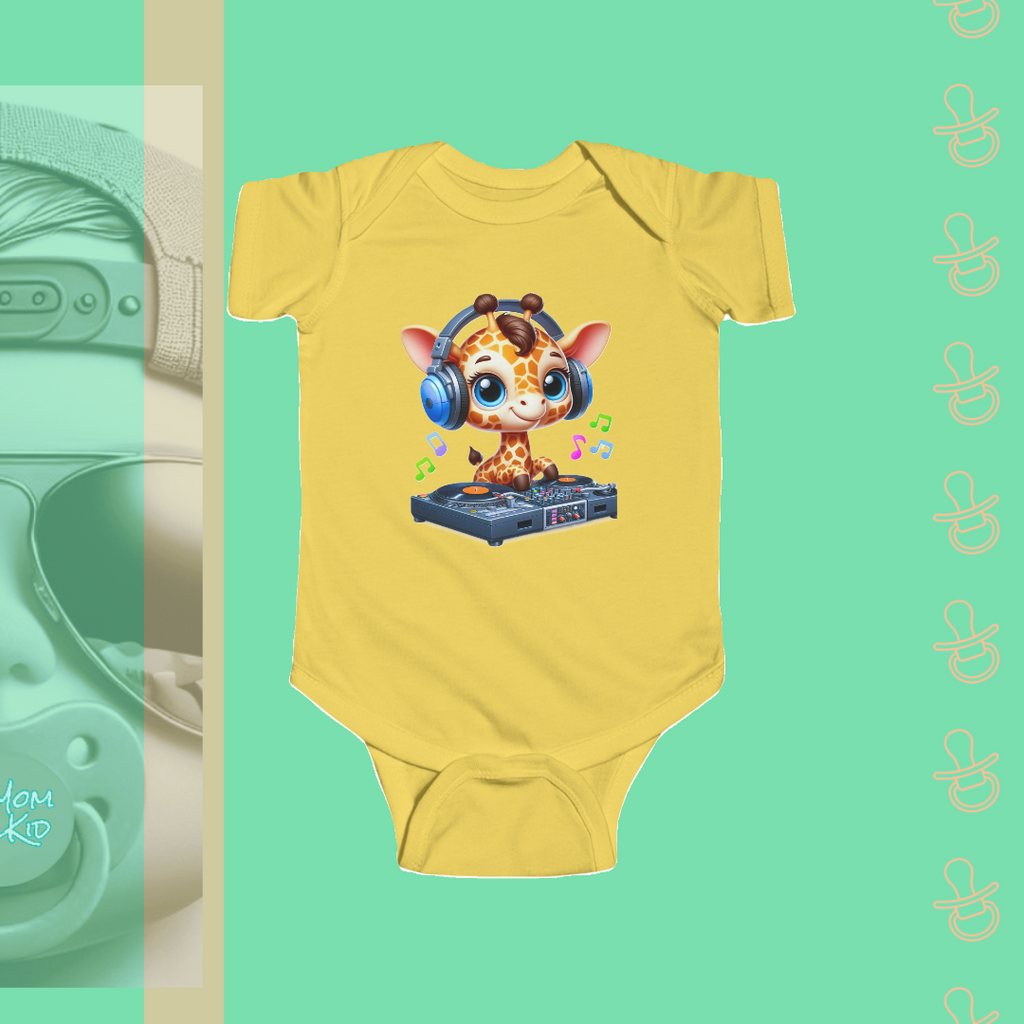 Giraffe DJ | Infant Bodysuit - FunMomCoolKid