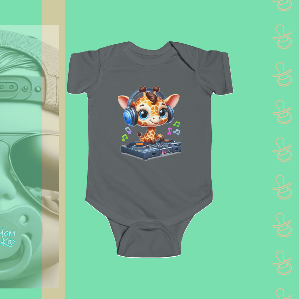 Giraffe DJ | Infant Bodysuit - FunMomCoolKid