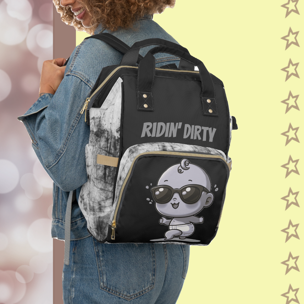 Ridin' Dirty | Diaper Backpack - FunMomCoolKid