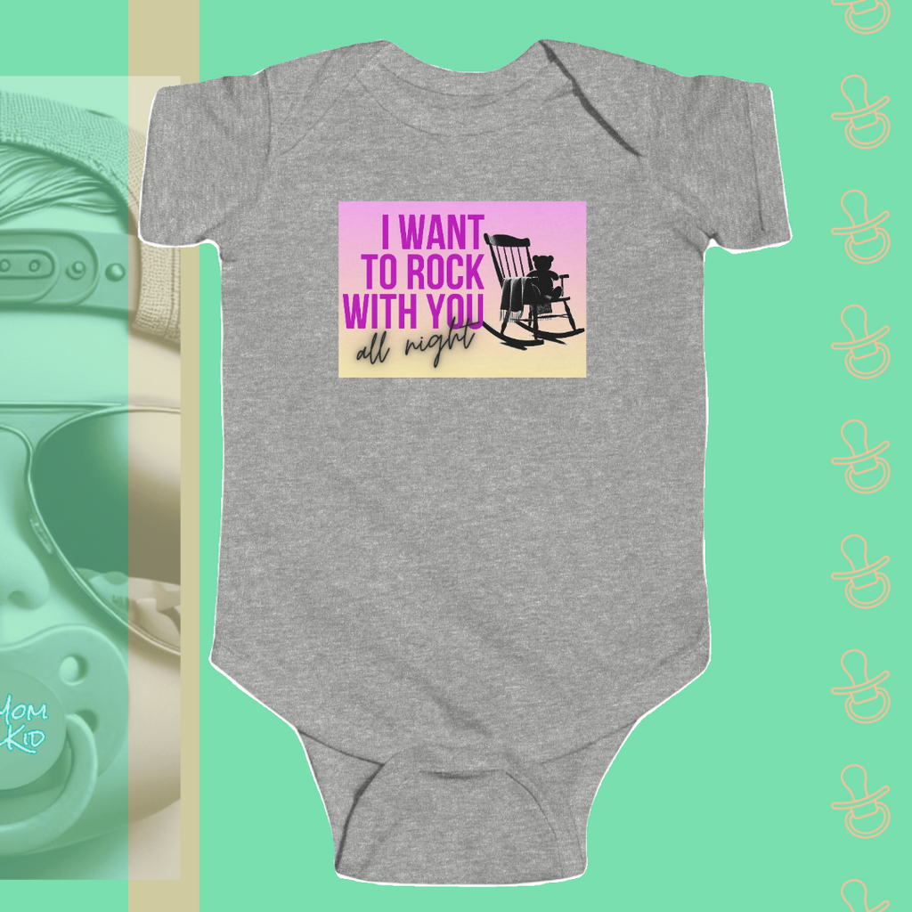 I Want To Rock With You All Night | Infant Bodysuit - FunMomCoolKid