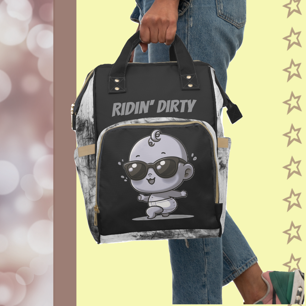 Ridin' Dirty | Diaper Backpack - FunMomCoolKid