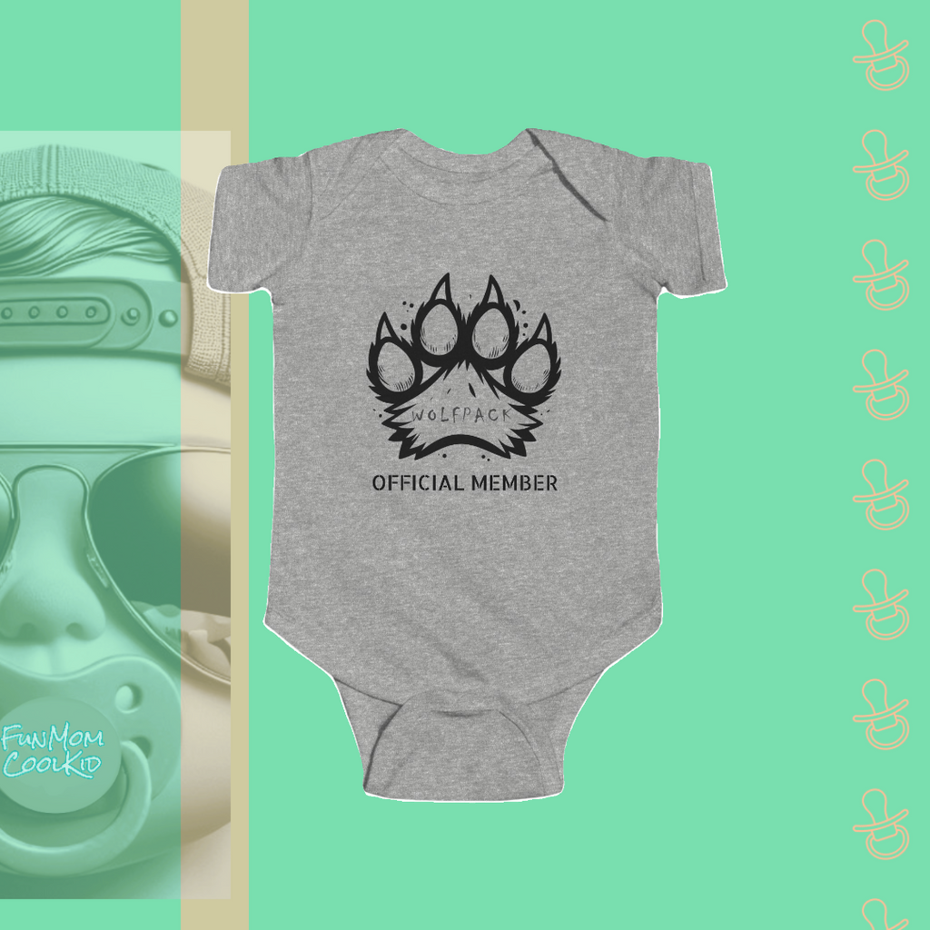 Wolfpack Official Member | Infant Bodysuit - FunMomCoolKid