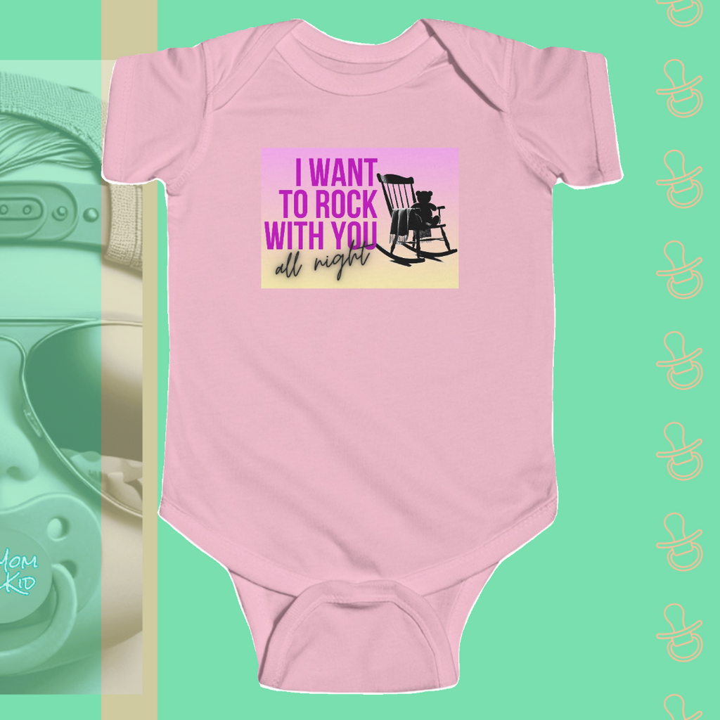 I Want To Rock With You All Night | Infant Bodysuit - FunMomCoolKid