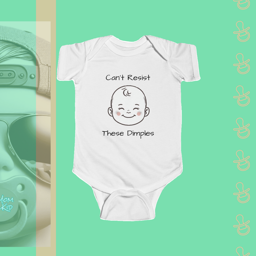 Can't Resist These Dimples | Infant Bodysuit - FunMomCoolKid